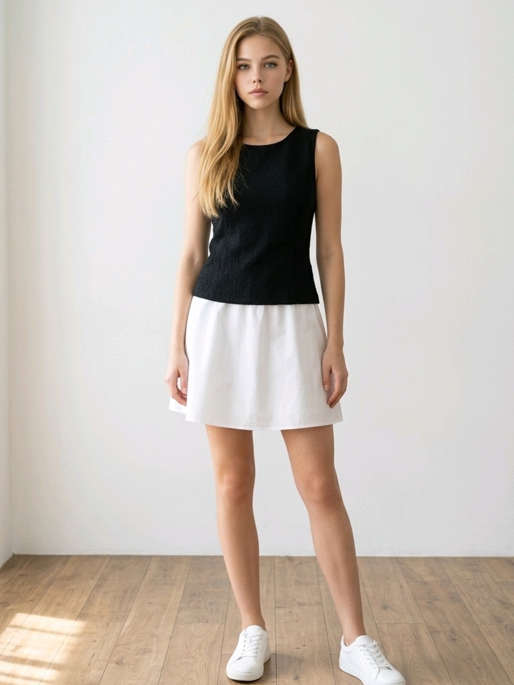 Classic White A-Line Dress - Women's Dress